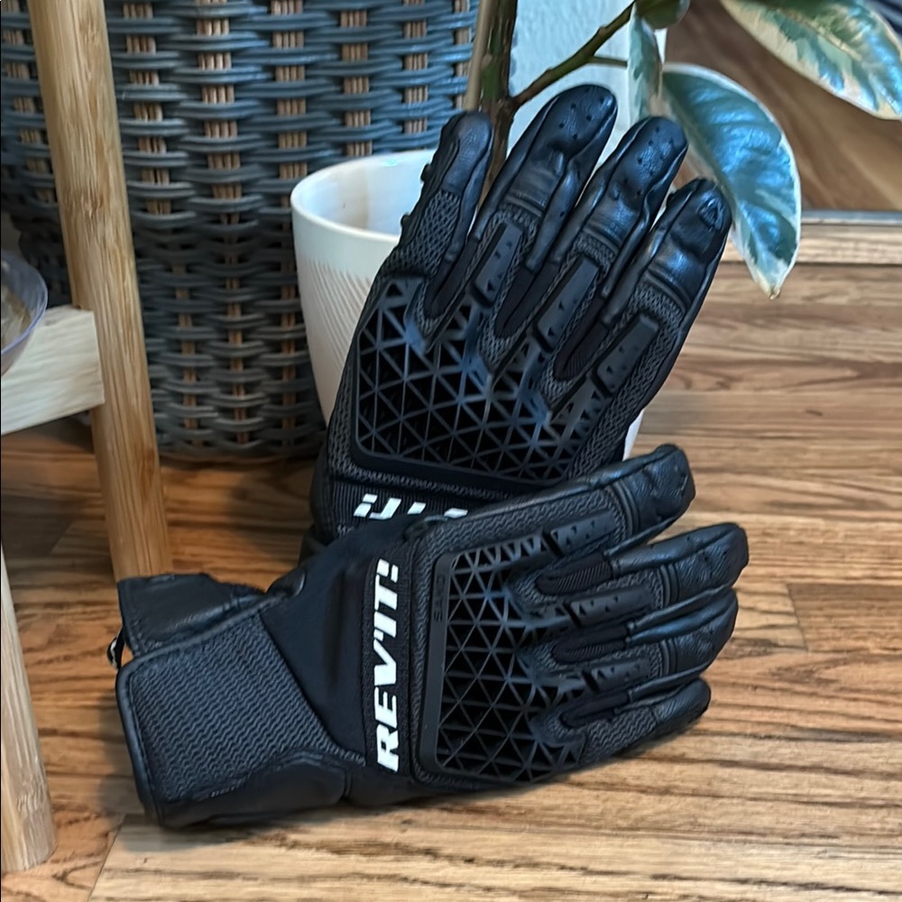 REV'IT! Black Motorcycle Gloves